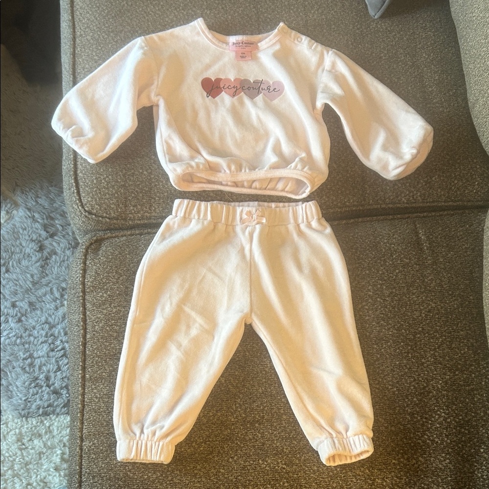 Juicy Couture Pink Jogger set 12 Month